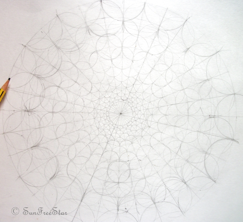 Circles Drawing Mandala